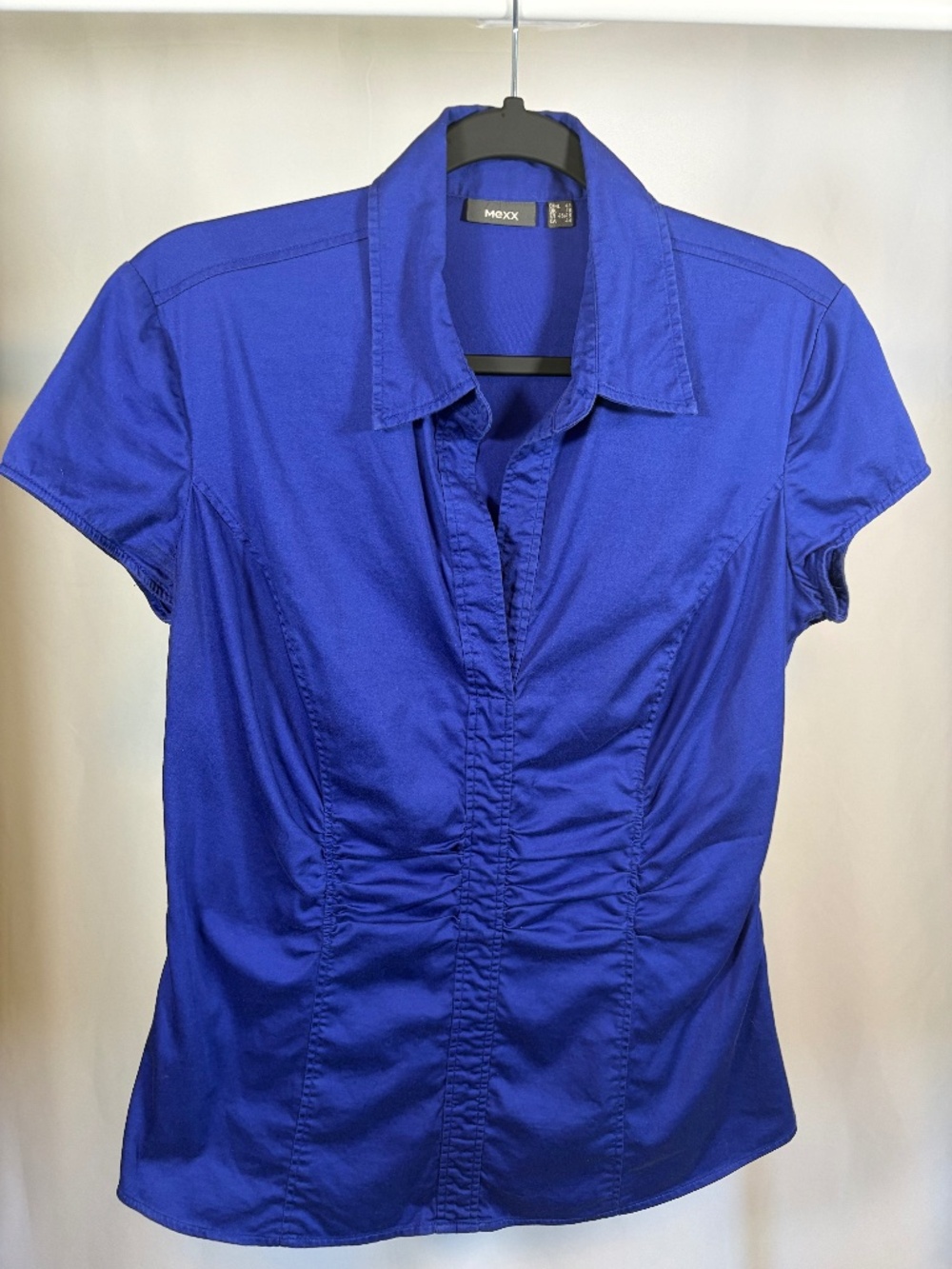 Mexx Electric Blue Ruched Blouse | Women's US/CA 12 (EU 44)